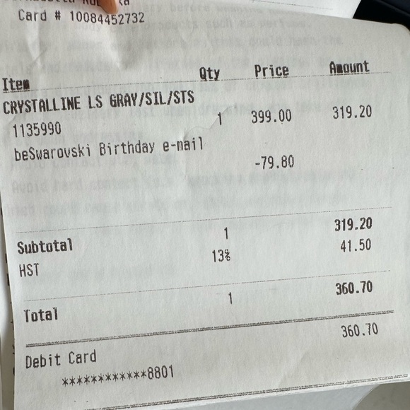 Swarovski Crystalline Silver Dial Stainless Steel Quartz Ladies Watch - Picture 7 of 7